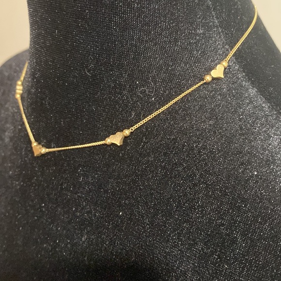 Vintage Sarah Coventry Bohemian Gold Hearts Choker - Picture 3 of 6